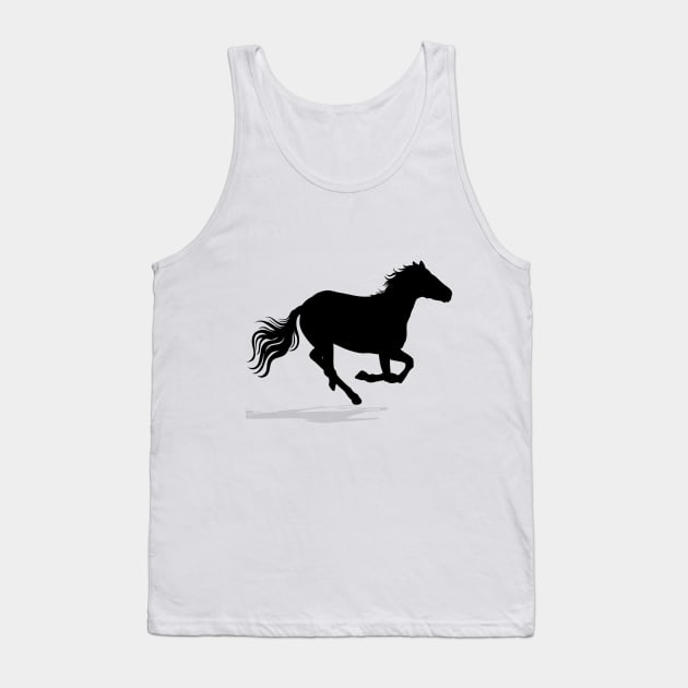 Minimal Horse Design Tank Top by hldesign